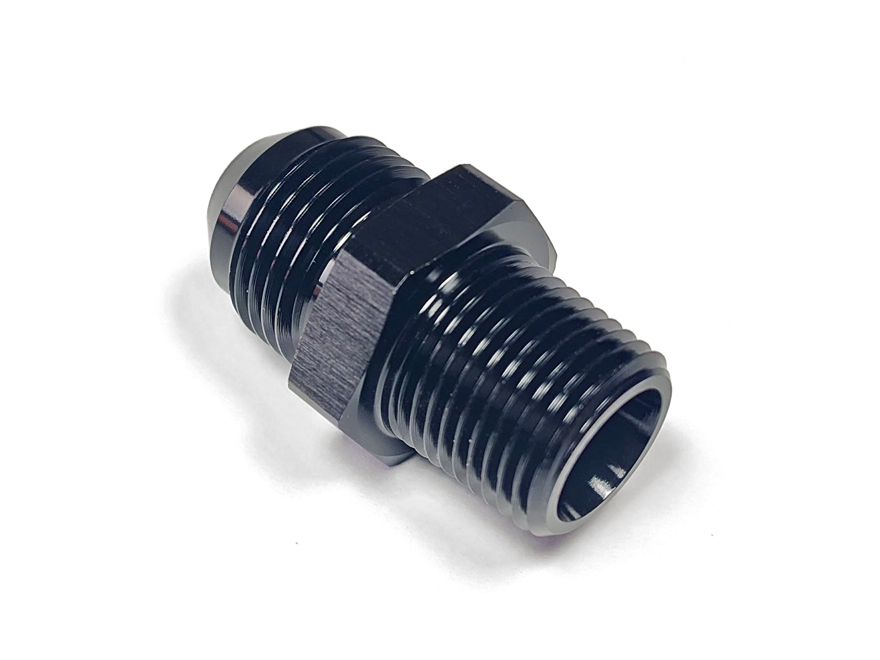 AN-8 Male Flare to 3/8" NPT Straight Oil Drain Fitting