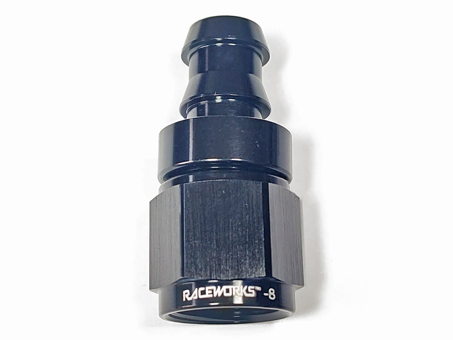 AN-8 to Push Lock Hose Adapter, Straight Oil Drain Fitting