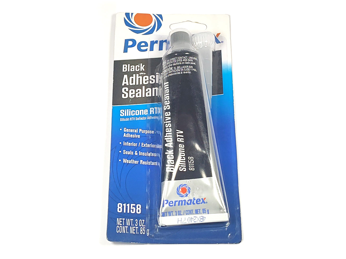 RTV Silicone Adhesive Sealant, Black