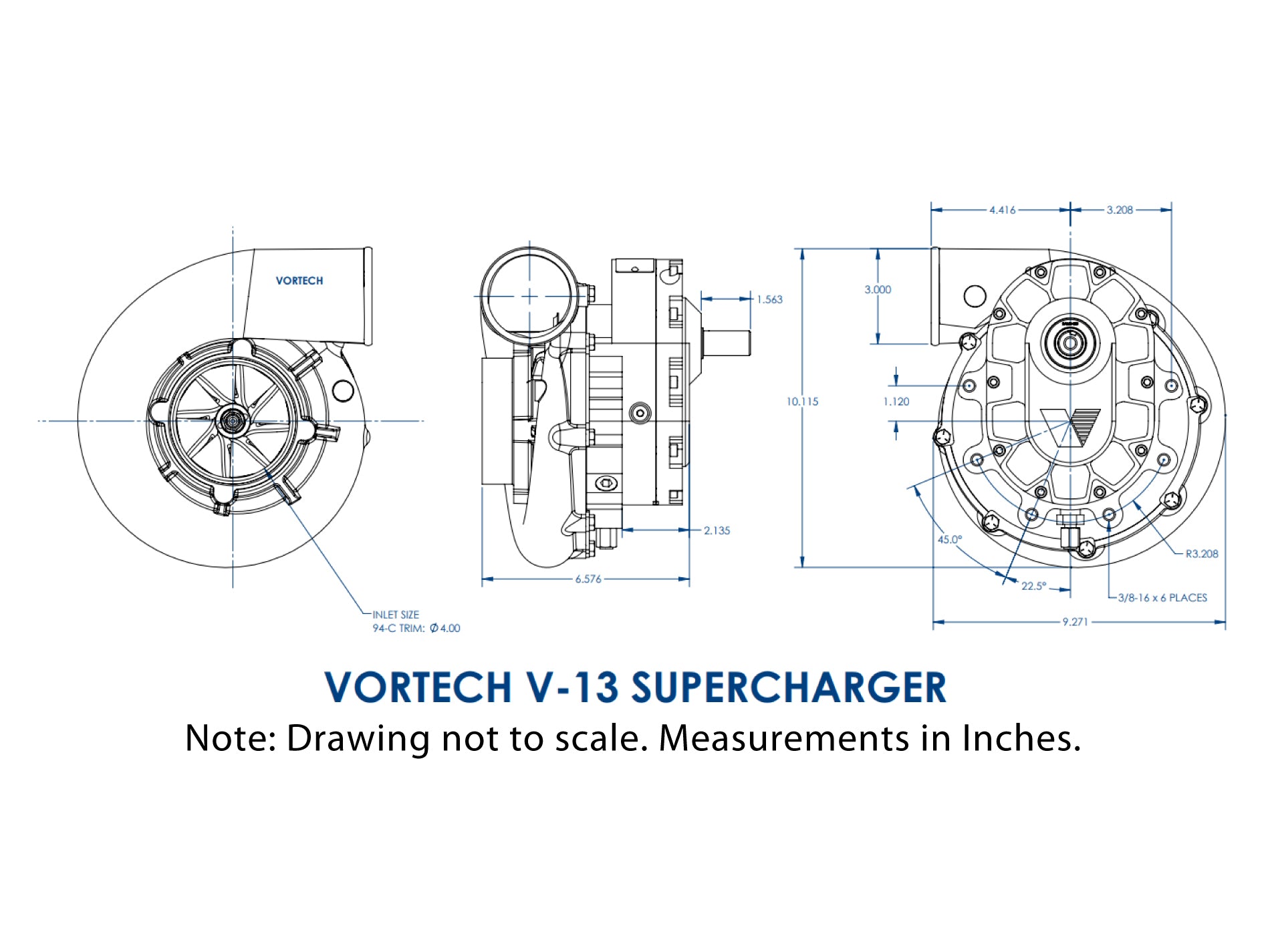 Vortech V-13 94C Supercharger