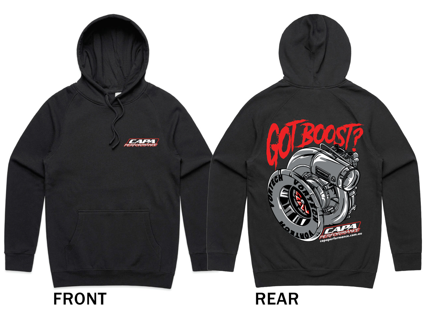 CAPA Performance Hoodie - 'Got Boost?' Rear
