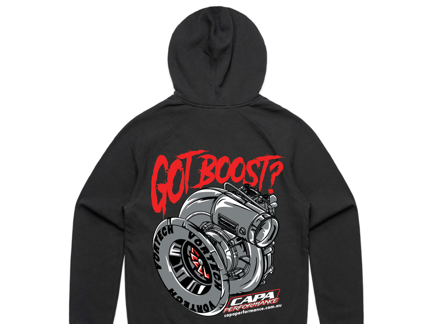 CAPA Performance Hoodie - 'Got Boost?' Rear
