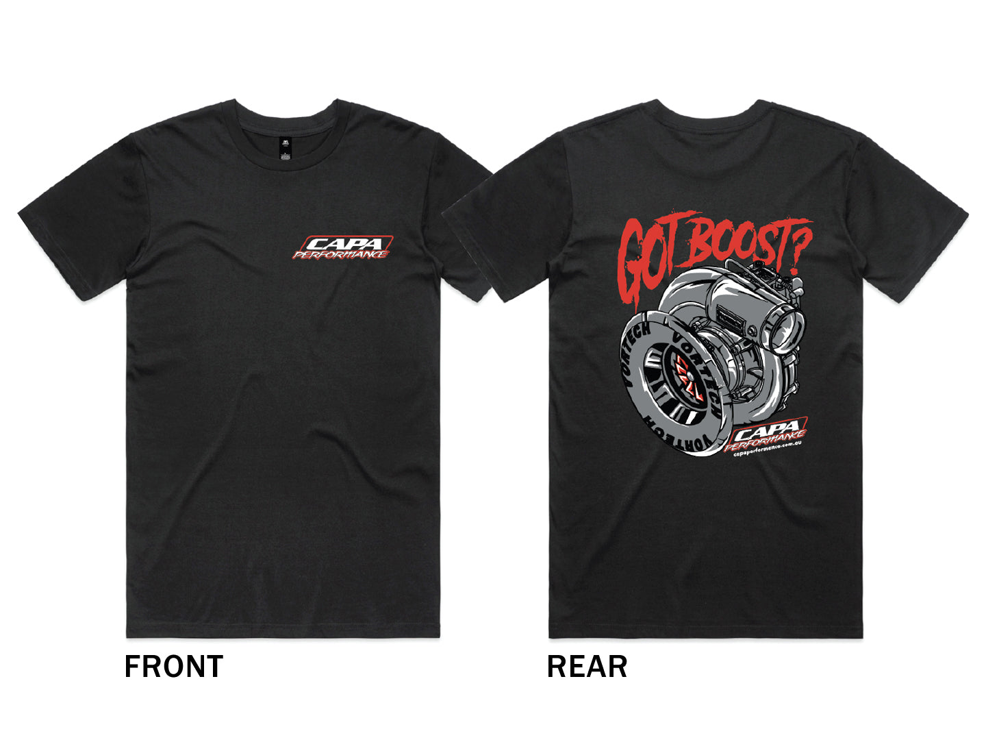 CAPA Performance T-Shirt - 'Got Boost?' Rear