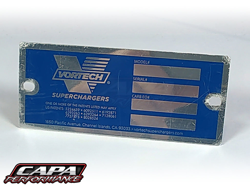 Vortech Name / I.D. Tag