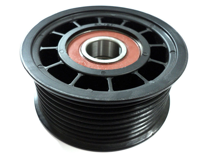 72mm Diameter 8-Rib Double Bearing Plastic Idler