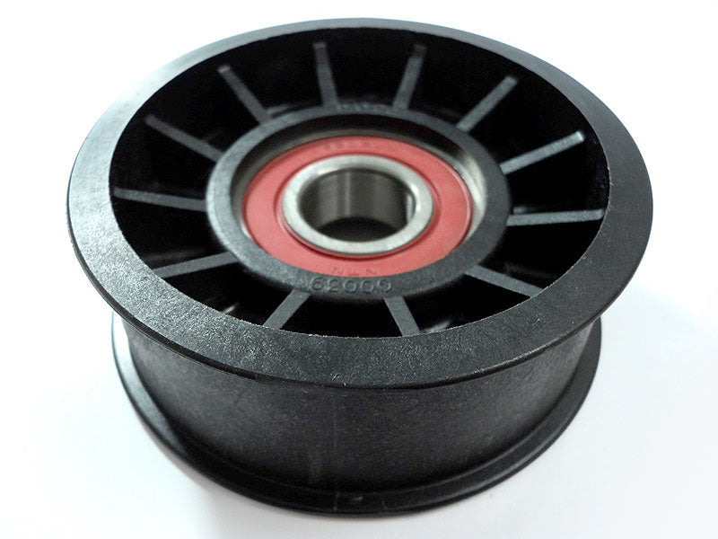 76mm Diameter x 26mm Single Bearing Plastic Idler w/ Wings