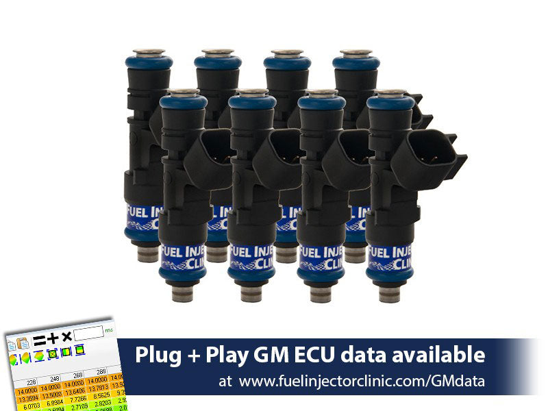 Fuel Injector Clinic 650cc 3/4 Length, Suit LS2 - Matched Set of 8 Injectors