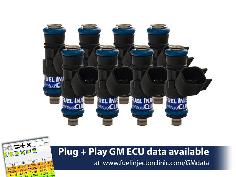 Fuel Injector Clinic 660cc Short, Suit Late LS - Matched Set of 8 Injectors