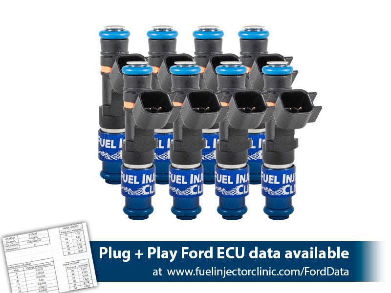 Fuel Injector Clinic 1000cc Full Length, Suit Late Mustang 5.0L - Matched Set of 8 Injectors