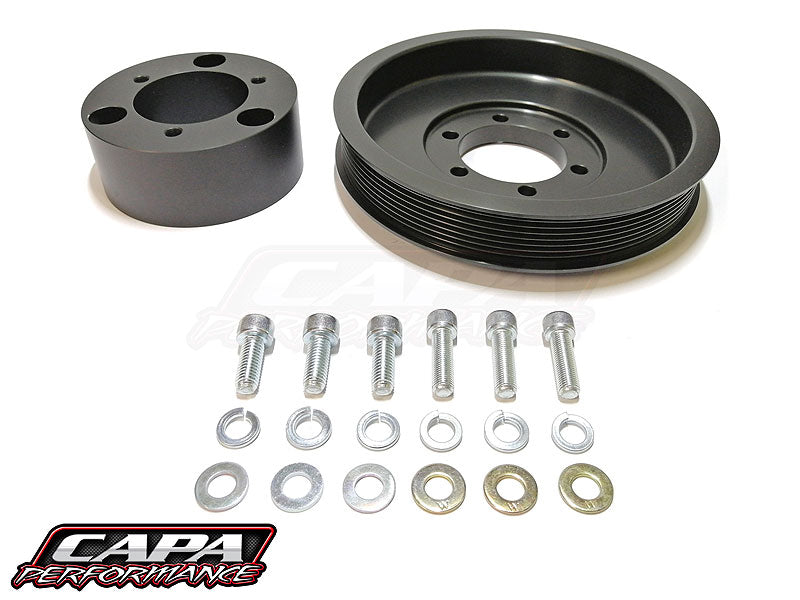 BA-FG 5.4L 4V V8 Crank Pulley Adapter & 8-Rib Crank Pulley, 203mm