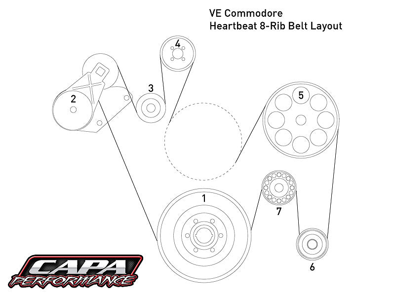 VE V8 8-Rib Drive for Magnuson Heartbeat Kits