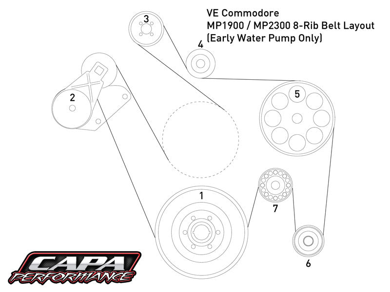 VE V8 8-Rib Drive for Magnuson MP1900/MP2300 Kits