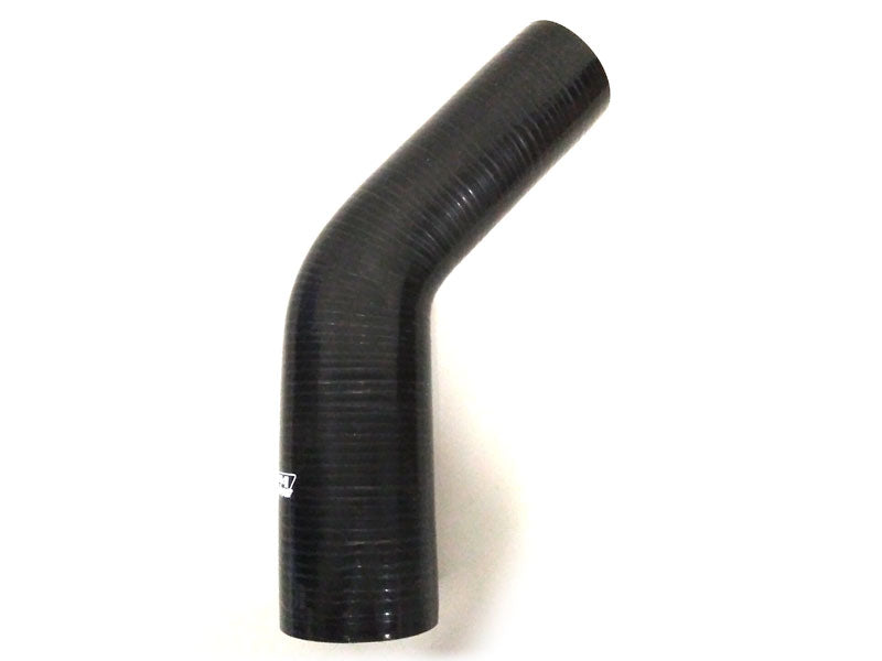 Silicone Hose - 89mm - 76mm (3.5" to 3") 45 Degree Reducer (Long Legs)