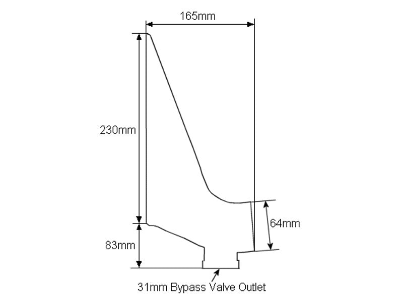 Vortech Charge Cooler (Water to Air Intercooler), End Tank Type 4