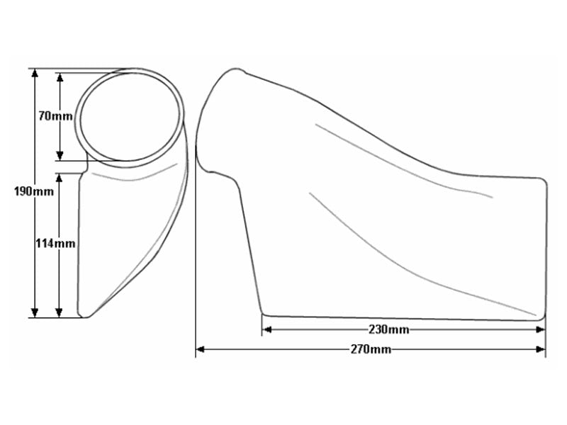 Vortech Charge Cooler (Water to Air Intercooler), End Tank Type 5