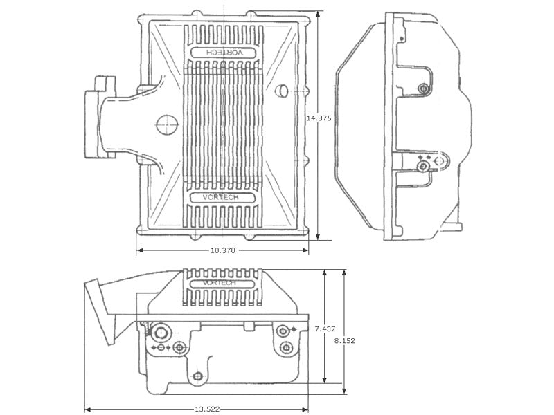 Vortech / Paxton Carby Enclosure, Without Lines